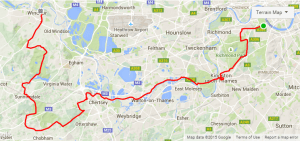 Click on the route to link to my Strava route