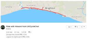 Yes it says 09:03 but I forgot to set it recording until I got to the lagoon.