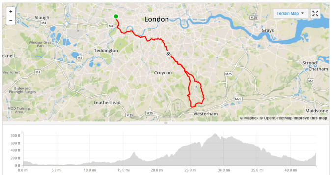 Didn't even get outside the M25 but it felt tough.